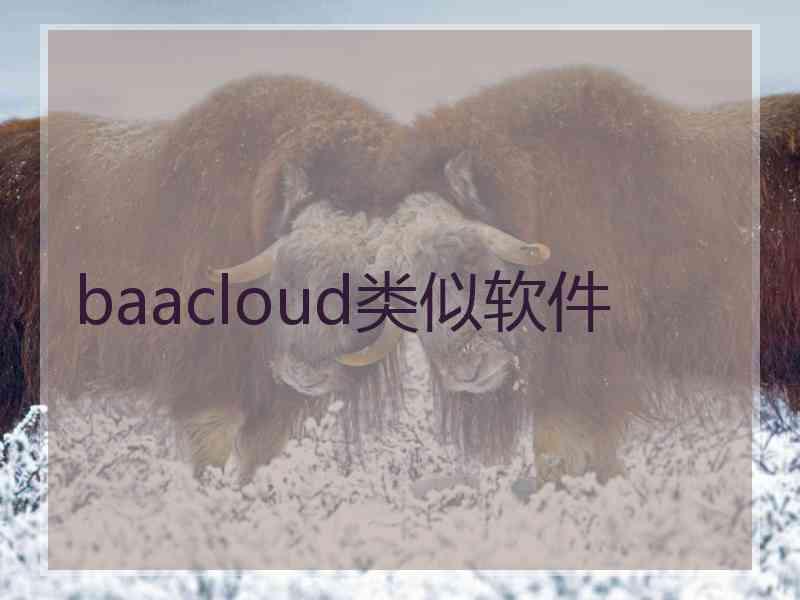 baacloud类似软件