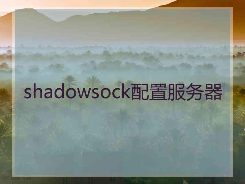 shadowsock配置服务器