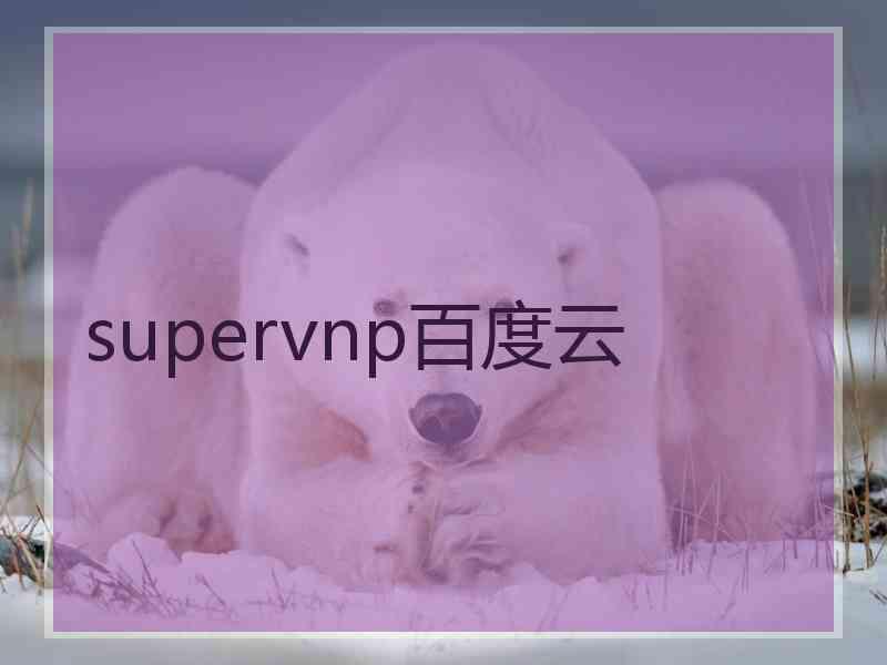 supervnp百度云