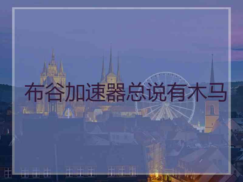 布谷加速器总说有木马