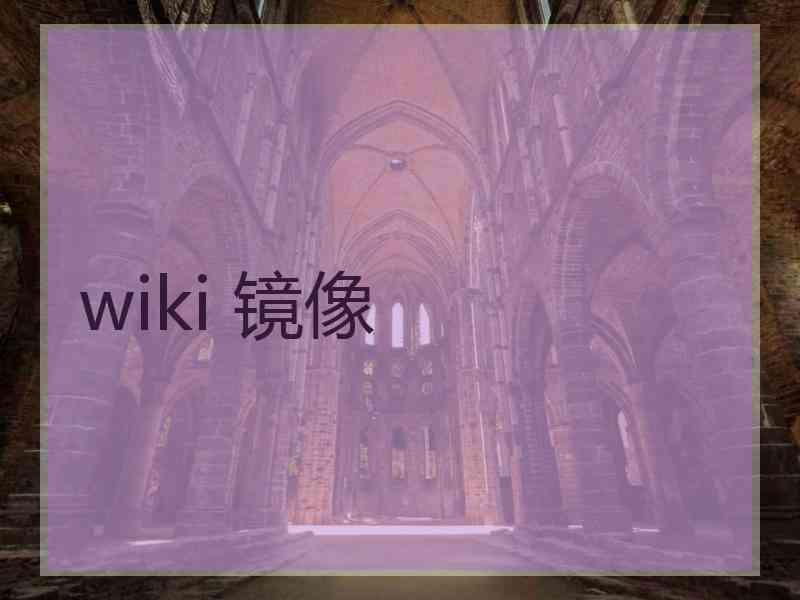 wiki 镜像