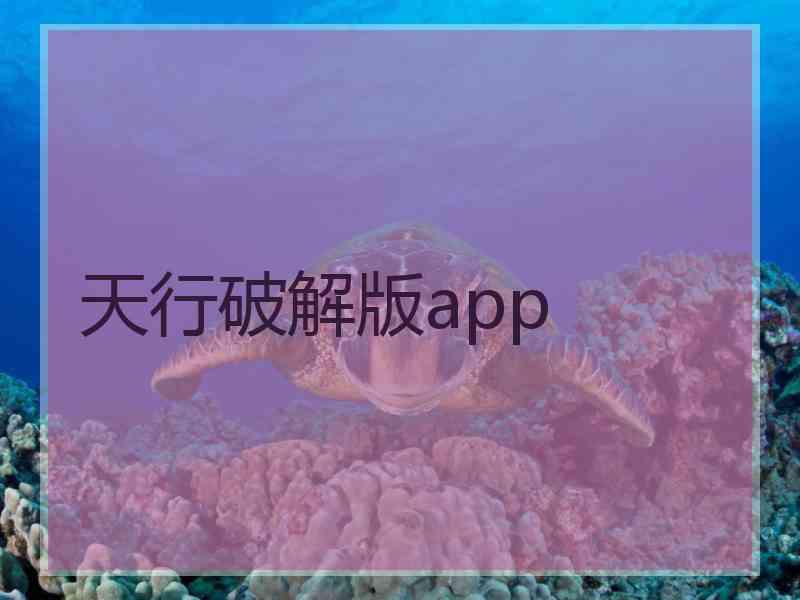 天行破解版app