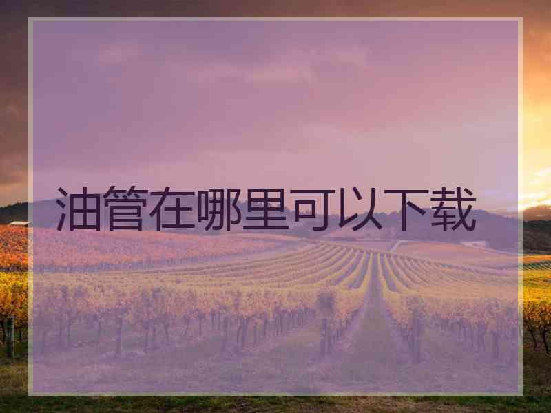 油管在哪里可以下载