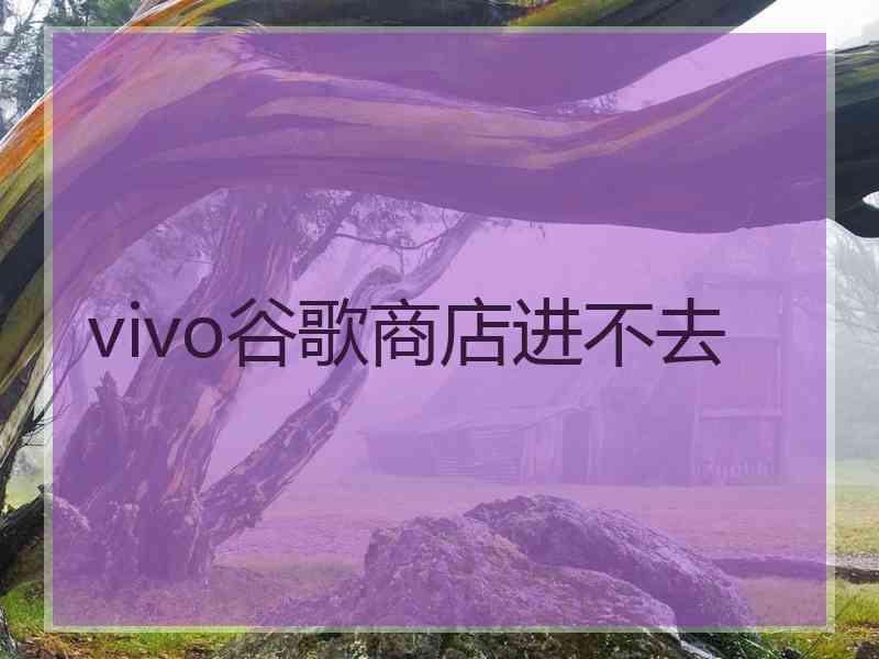 vivo谷歌商店进不去