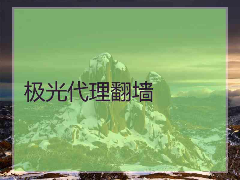极光代理翻墙
