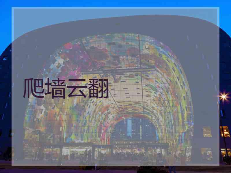 爬墙云翻