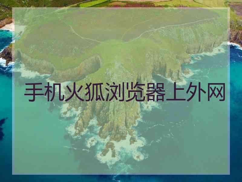 手机火狐浏览器上外网