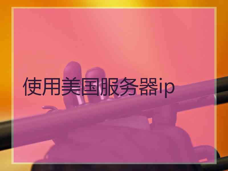 使用美国服务器ip
