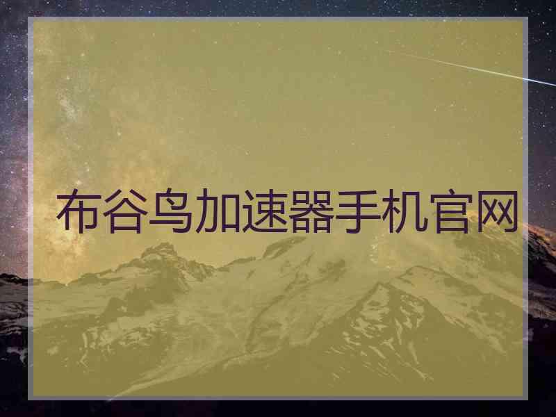 布谷鸟加速器手机官网