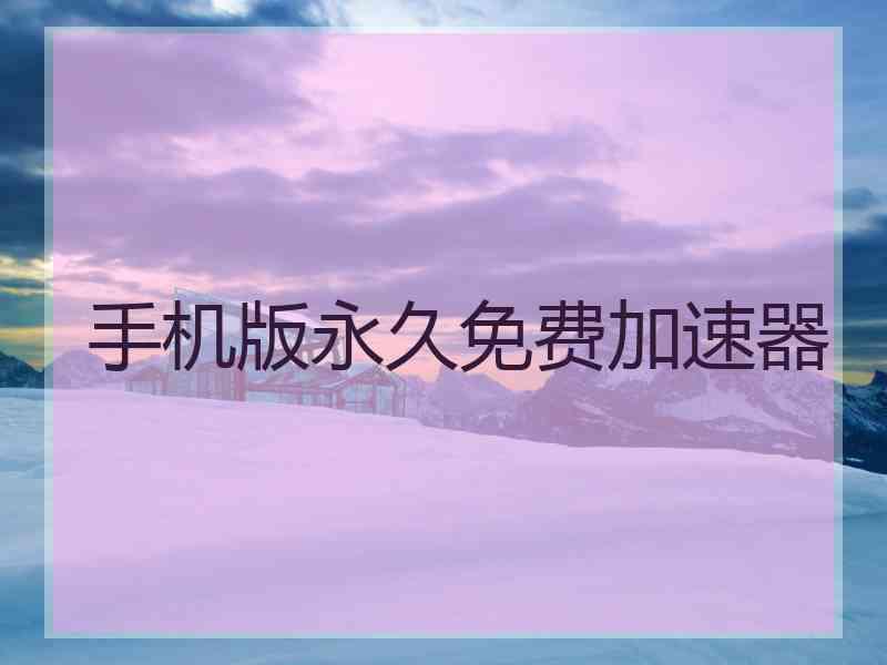 手机版永久免费加速器