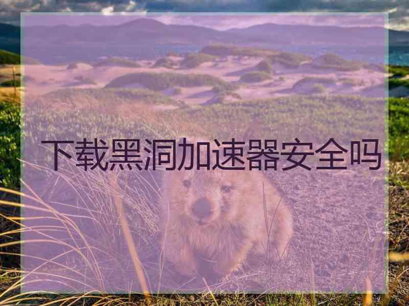 下载黑洞加速器安全吗