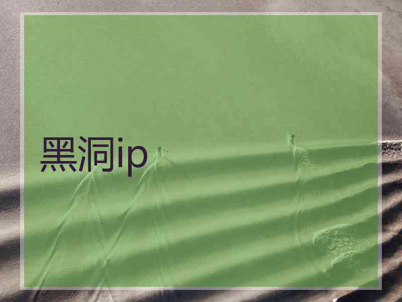 黑洞ip