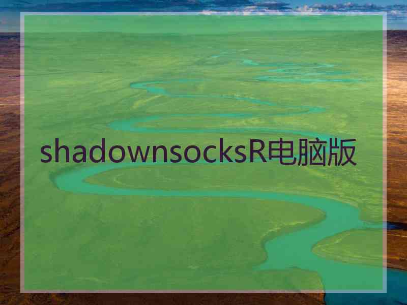 shadownsocksR电脑版