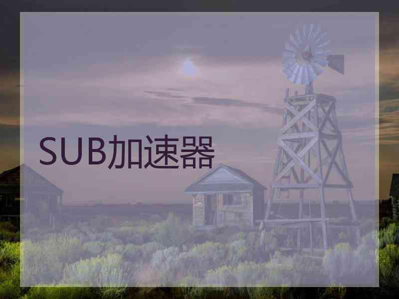 SUB加速器