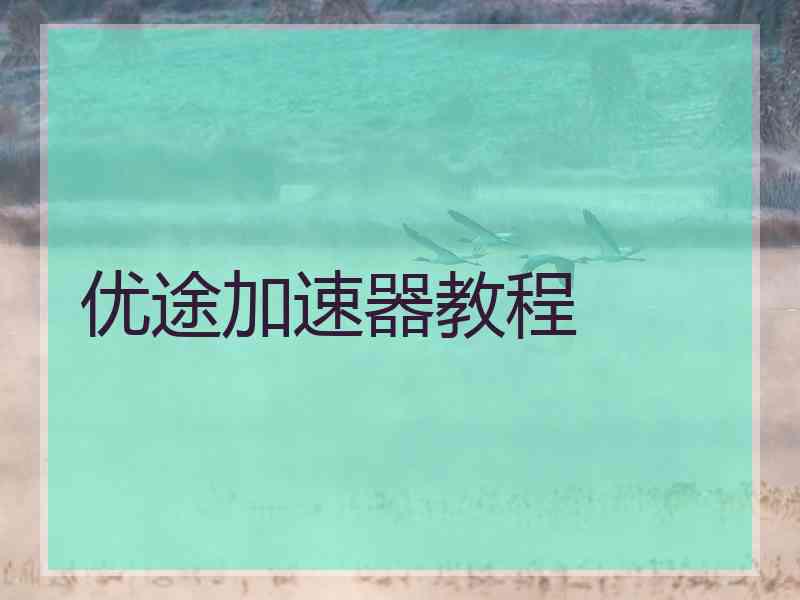 优途加速器教程