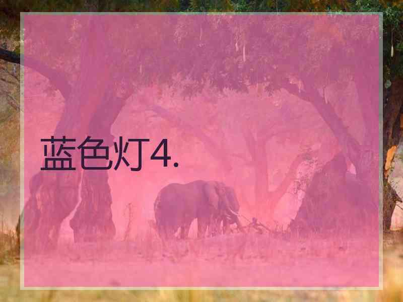 蓝色灯4.