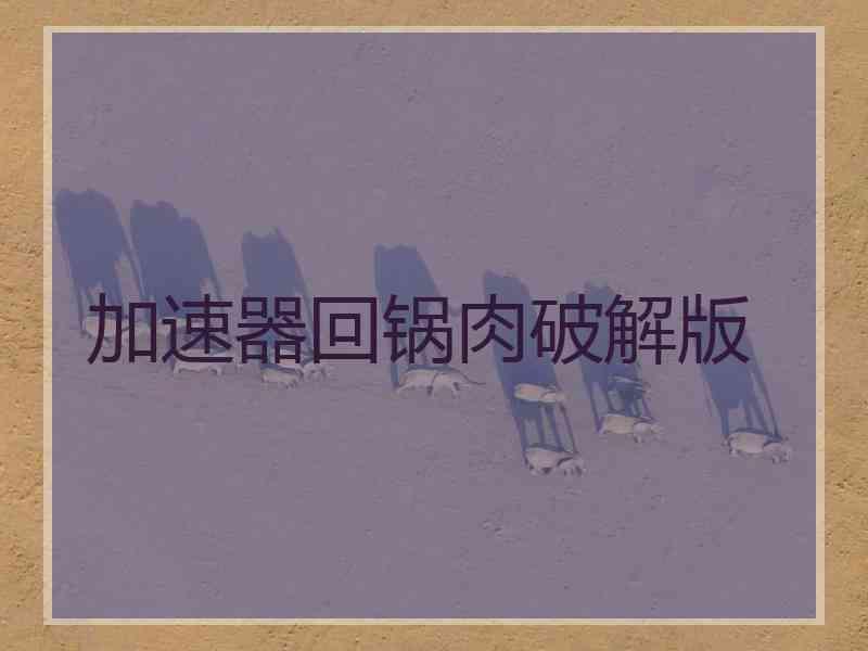 加速器回锅肉破解版