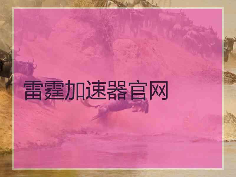 雷霆加速器官网