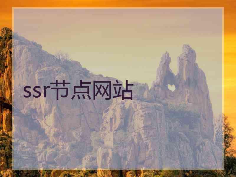 ssr节点网站