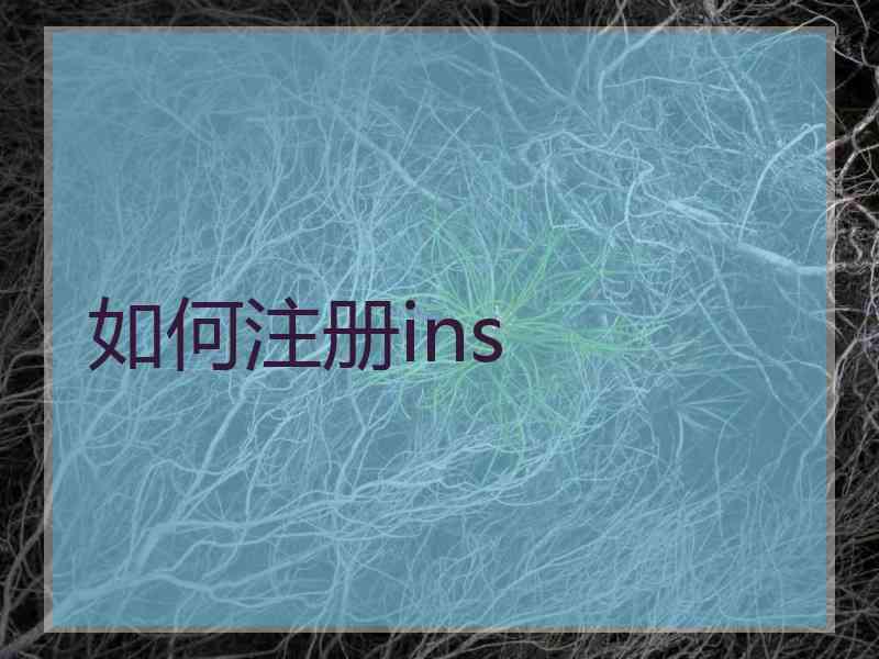 如何注册ins