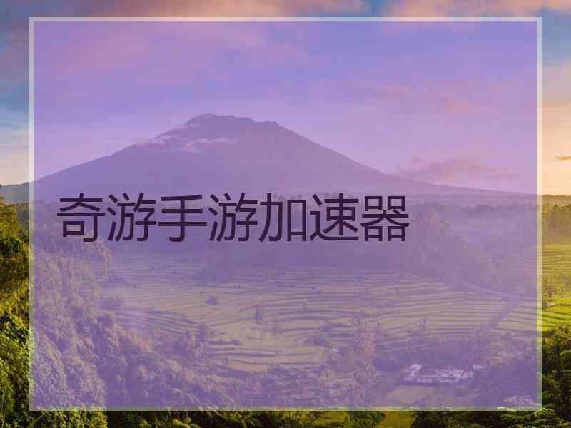 奇游手游加速器