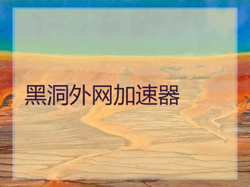 黑洞外网加速器