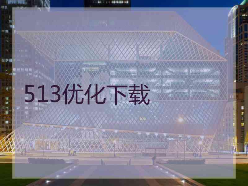 513优化下载