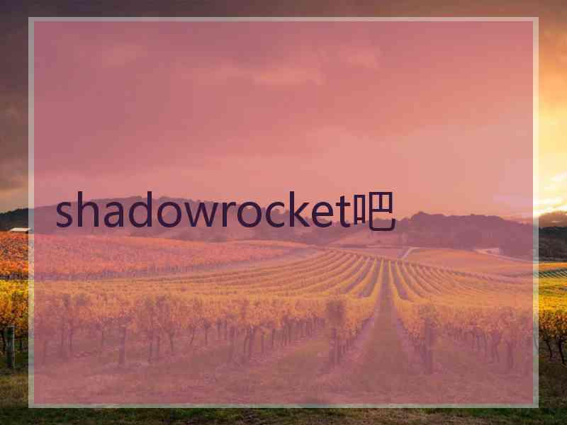 shadowrocket吧