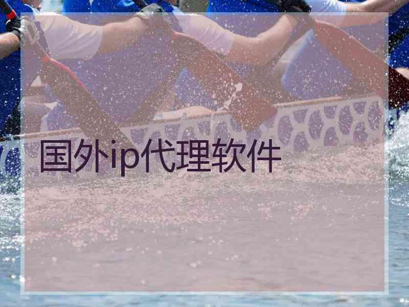 国外ip代理软件