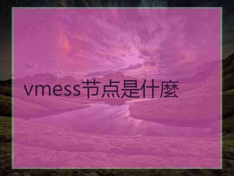 vmess节点是什麼