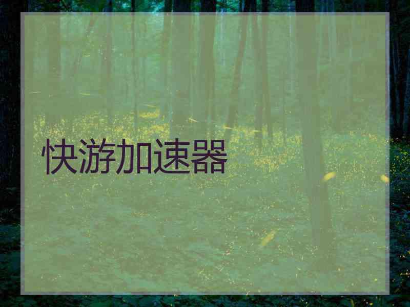 快游加速器