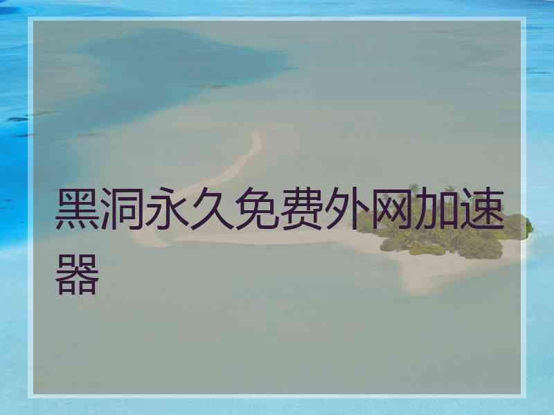 黑洞永久免费外网加速器