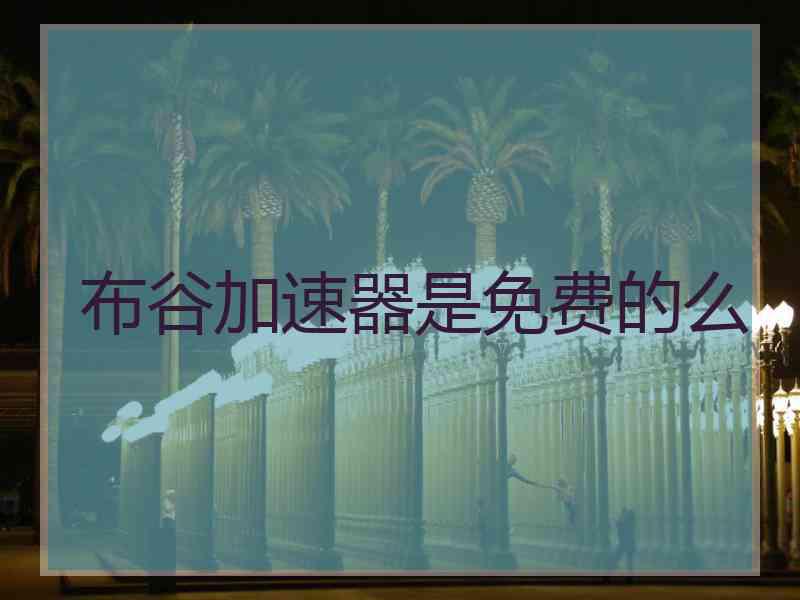布谷加速器是免费的么